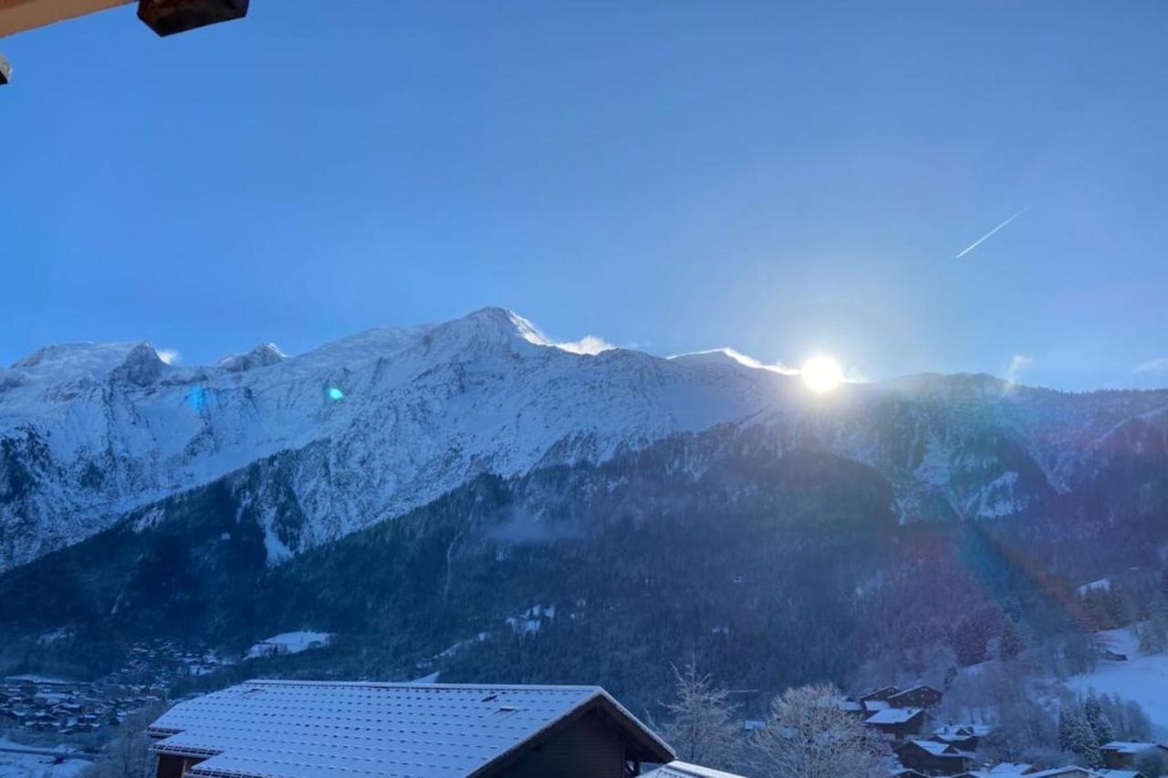 Vue Des "Chavants" Studio 20 M With Balcony Les Houches Exteriér fotografie